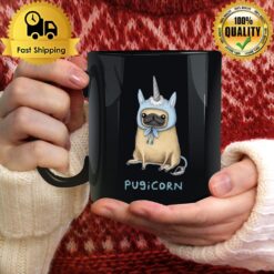 Pugicorn Fawn Unicorn Illustration Mug