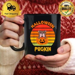 Pugkin Pug Pumpkin Halloween Thanksgiving Dog Mug