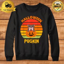 Pugkin Pug Pumpkin Halloween Thanksgiving Dog Sweatshirt