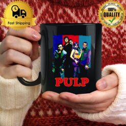 Pulp Band Colored Collage Mug