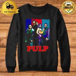 Pulp Band Colored Collage Sweatshirt