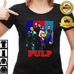 Pulp Band Colored Collage T-Shirt