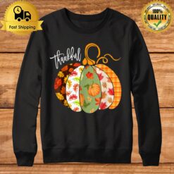 Pumpkin Fall Autumn Cute Halloween Thanksgiving Thankful Sweatshirt