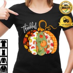 Pumpkin Fall Autumn Cute Halloween Thanksgiving Thankful T-Shirt