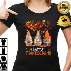 Pumpkin Gnomes Fall Autumn Cute Halloween Thanksgiving T T-Shirt