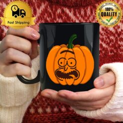 Pumpkin Rick And Morty For Halloween Mug
