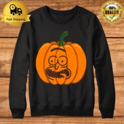Pumpkin Rick And Morty For Halloween Sweatshirt