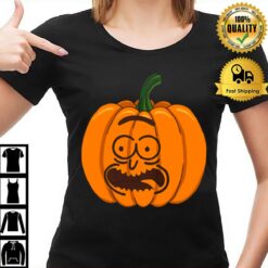 Pumpkin Rick And Morty For Halloween T-Shirt