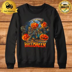 Pumpkin Skeleton Monster Halloween Sweatshirt
