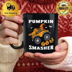Pumpkin Smasher Kids Halloween For Monster Truck Lover Mug
