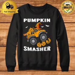 Pumpkin Smasher Kids Halloween For Monster Truck Lover Sweatshirt