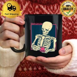 Pumpkin Spice Coffee Lover Skeleton Halloween Mug