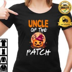 Pumpkin Uncle Of The Patch Funny Matching Party Halloween T-Shirt