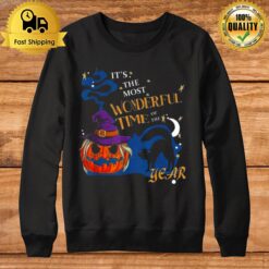 Pumpkin Witch It'S The Most Wonderful Time Of The Year Halloween Sweatshirt