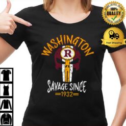 Punisher Mask Football Savage Skull 1932 Apparel Washington Commanders T-Shirt