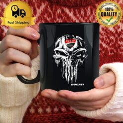 Punisher Skull With Ducati Car Logo Mug