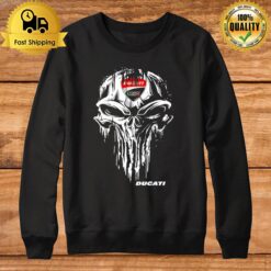 Punisher Skull With Ducati Car Logo Sweatshirt