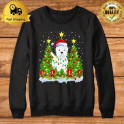 Puppy Westie Christmas Tree Dog Sweatshirt