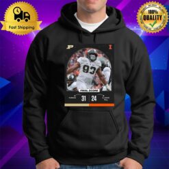 Purdue 31 24 Illinois Football 2022 Game Day Matchup Final Score Hoodie