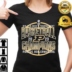 Purdue Boilermakers 2023 Big Ten Men'S Basketball Conference Tournament Champions S T-Shirt