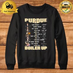 Purdue Boilermakers Boiler Up Carson Barrett Trevion Williams Matt Painter Signature Sweatshirt