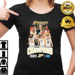 Purdue Boilermakers Players 2023 Big Ten Conference Champions T-Shirt