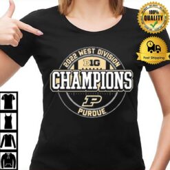 Purdue Football West Division Football 2022 Champions T-Shirt