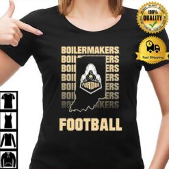 Purdue Football Wordmark Repea T-Shirt