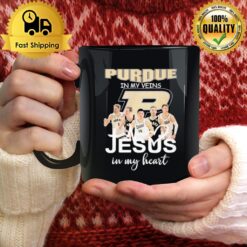 Purdue In My Veins Team Jesus In My Hear Mug