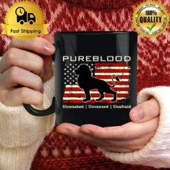 Pureblood Movement #Pureblood Medical Freedom Lion Usa Flag Mug