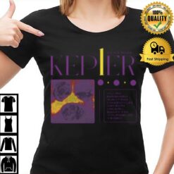 Purple Art Kep1Er Kpop Band T-Shirt