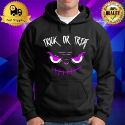 Purple Face Trick Or Treat Halloween Hoodie