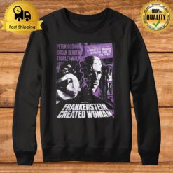 Purple Frankenstein Created Woman Hammer Films Movies Tv Shows Sirt Sweatshirt