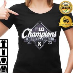 Purple Northwestern Wildcats 2023 Big Ten Softball Regular Season Champions T-Shirt