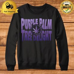 Purple Palm Tree Deligh Sweatshirt