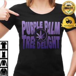 Purple Palm Tree Deligh T-Shirt