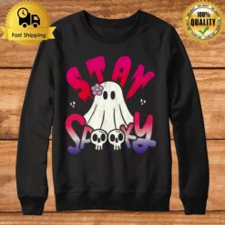 Purple Pink Funny Halloween Stay Spooky Sweatshirt