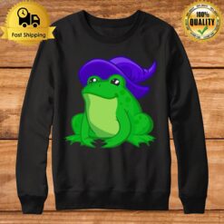 Purple Witch'S Hat Frog Hat Garf Sweatshirt