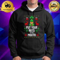 Put Your Nuts In My Mouth Xmas Ugly Knitted Pattern Christmas Hoodie