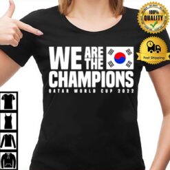 Qatar World Cup Champions 2022 South Korea T-Shirt