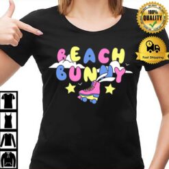 Quad Skates Design Beach Bunny T-Shirt