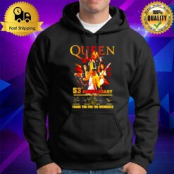 Queen 53Rd Anniversary 1970 - 2023 Thank You For The Memories Hoodie