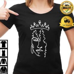 Queen Face Fine Lines Women Face T-Shirt