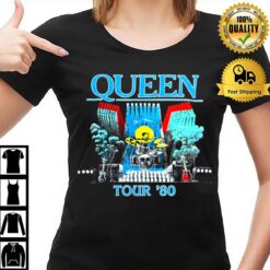 Queen Tour 80 Retro Design 100 Officially Licensed T-Shirt