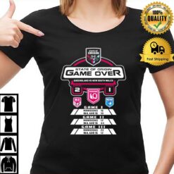 Queensland Maroons Vs New South Wales State Of Origin Game Over Score T-Shirt