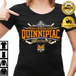 Quinnipiac Bobcats 2023 Ncaa Frozen Four Men'S Ice Hockey Tournamen T-Shirt