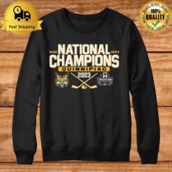 Quinnipiac Bobcats 2023 Ncaa Men'S Ice Hockey National Champions Sweatshirt
