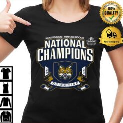 Quinnipiac University Men'S Hockey 2023 Ncaa Division I National Champions T-Shirt