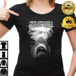 Quint Amity Island You'Re Gonna Need A Bigger Boat Jaws Movie T-Shirt