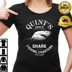 Quint'S Shark Fishing Charters The Jaws Movie T-Shirt